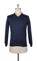 Fiori Di Lusso Navy Blue V-Neck Sweater - (FL67236) - Parent