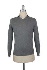 Fiori Di Lusso Gray V-Neck Sweater - (FL67232) - Parent