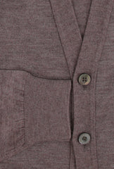$1325 Fiori Di Lusso Brown Cashmere Blend Cardigan - (FL282519) - Parent