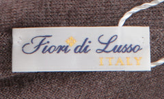 $1325 Fiori Di Lusso Brown Cashmere Blend Cardigan - (FL282519) - Parent