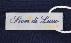 $1325 Fiori Di Lusso Blue Cashmere Blend Cardigan - (FL282524) - Parent
