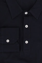 Fiori Di Lusso Midnight Navy Blue Cotton Polo - (FL89234) - Parent