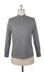 Fiori Di Lusso Gray Solid Cotton Polo - (FL89237) - Parent