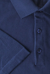 Fiori Di Lusso Navy Blue Solid Cotton Polo - (FL69225) - Parent