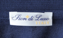 Fiori Di Lusso Navy Blue Solid Cotton Polo - (FL69225) - Parent