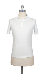 Fiori Di Lusso White Solid Cotton Polo - X Small/46 - (FL69227)
