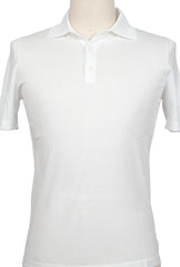 Fiori Di Lusso White Solid Cotton Polo - (FL69227) - Parent