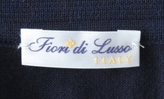 Fiori Di Lusso Midnight Navy Blue Cotton Polo - (FL69226) - Parent