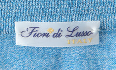 Fiori Di Lusso Blue Solid Cotton Polo - (FL69223) - Parent