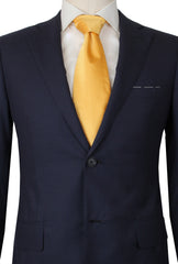 Fiori Di Lusso Dark Blue Wool Solid Suit - (FL1010231) - Parent