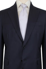 $1925 Fiori Di Lusso Dark Blue Wool Solid Suit - (FDL51253) - Parent