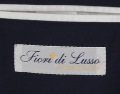 $1900 Fiori Di Lusso Navy Blue Polyester Solid Suit - (FL829264) - Parent