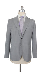 $1900 Fiori Di Lusso Light Gray Polyester Solid Suit - (FL829263) - Parent