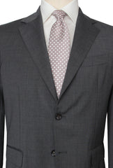 $1900 Fiori Di Lusso Gray Polyester Solid Suit - (FL829261) - Parent