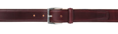 Fiori Di Lusso Burgundy Red Leather Belt - (FL810226) - Parent