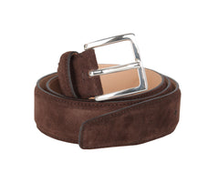 Fiori Di Lusso Brown Suede Belt 30 US/85 EU - (FL810227)