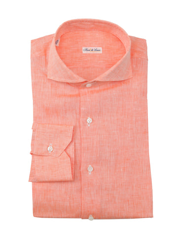 Fiori Di Lusso Orange Shirt - Extra Slim