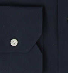 $600 Fiori Di Lusso Navy Blue Cotton Shirt - Extra Slim - (FDL322251) - Parent