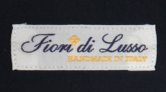 $600 Fiori Di Lusso Navy Blue Cotton Shirt - Extra Slim - (FDL322251) - Parent