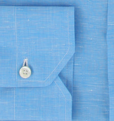 $600 Fiori Di Lusso Blue Super 180's Shirt - Extra Slim - (FL715264) - Parent