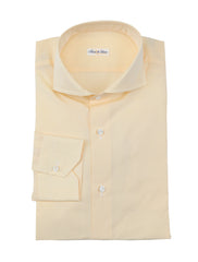 Fiori Di Lusso Yellow Cotton Shirt - Extra Slim - 15.75/40 - (FL8122312)