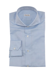 Fiori Di Lusso Light Blue Solid Cotton Shirt - Extra Slim - 16.5/42 - (FL1025223)