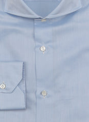 Fiori Di Lusso Light Blue Solid Cotton Shirt - Extra Slim - (FL1025223) - Parent