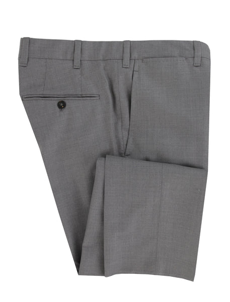 $600 Fiori Di Lusso Gray Solid Wool Pants - Extra Slim - (FL526261) - Parent