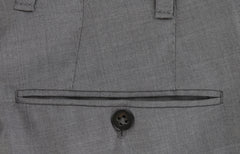 $600 Fiori Di Lusso Gray Solid Wool Pants - Extra Slim - (FL526261) - Parent