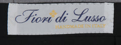 $600 Fiori Di Lusso Gray Solid Wool Pants - Extra Slim - (FL526261) - Parent