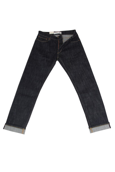 $550 Fiori Di Lusso Denim Blue Solid Jeans - Slim - (FL923261) - Parent