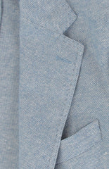 $1850 Fiori Di Lusso Light Blue Linen Blend Solid Sportcoat - (FL81261) - Parent