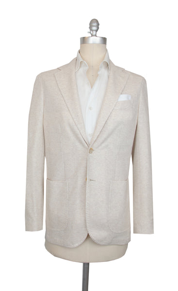 $1850 Fiori Di Lusso Beige Linen Blend Solid Sportcoat - (FL81263) - Parent