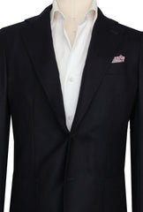 $2500 Fiori Di Lusso Midnight Navy Blue Cashmere Sportcoat - (FL84261) - Parent