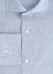 Fiori Di Lusso Light Blue Melange Shirt - Slim - (FL829234) - Parent