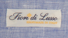Fiori Di Lusso Blue Melange Linen Shirt - Slim - (FL952318) - Parent