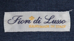$600 Fiori Di Lusso Blue Solid Cotton Shirt - Slim - (FDL3222515) - Parent