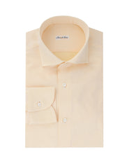 Fiori Di Lusso Yellow Solid Cotton Shirt - Slim - 15/38 - (FL952310)