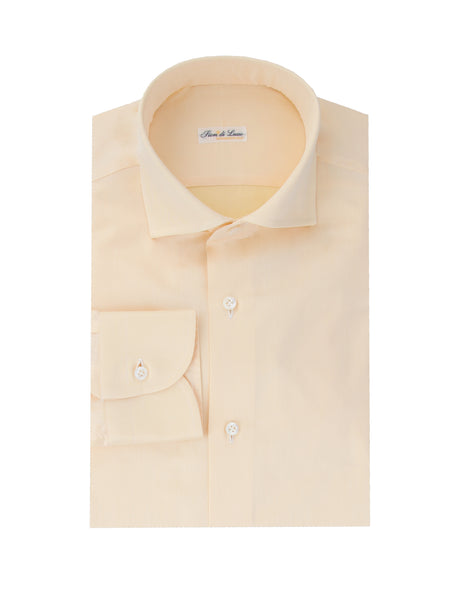 Fiori Di Lusso Yellow Solid Cotton Shirt - Slim - (FL952310) - Parent