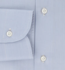 Fiori Di Lusso Light Blue Solid Cotton Shirt - Slim - (FL95239) - Parent