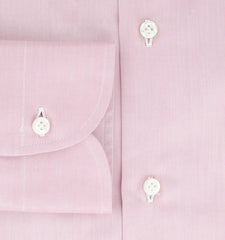 Fiori Di Lusso Pink Solid Cotton Shirt - Slim - (FL829238) - Parent