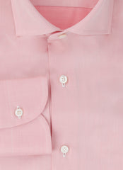 Fiori Di Lusso Pink Solid Cotton Shirt - Slim - (FL952312) - Parent