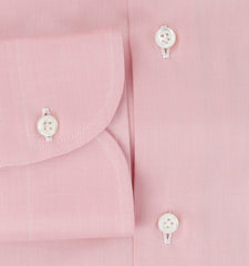 Fiori Di Lusso Pink Solid Cotton Shirt - Slim - (FL952312) - Parent