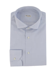 $750 Fiori Di Lusso Light Blue Cotton Shirt - Slim - (FDL3222519) - Parent