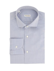 Fiori Di Lusso Light Blue Solid Cotton Shirt - Slim - 15.5/39 - (FL829235)