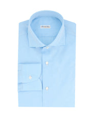 Fiori Di Lusso Light Blue Solid Cotton Shirt - Slim - (FL95236) - Parent