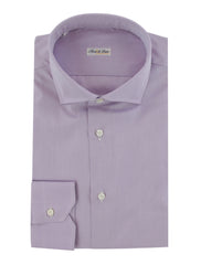 $750 Fiori Di Lusso Lavender Purple Cotton Shirt - Slim - 15.75/40 - (FL924253)