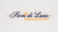 $750 Fiori Di Lusso White Solid Cotton Shirt - Slim - (FDL3222518) - Parent