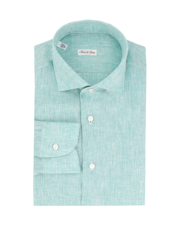 Fiori Di Lusso Green Shirt - Slim