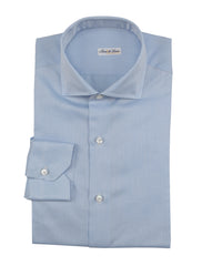Fiori Di Lusso Light Blue Cotton Shirt - Slim - 17.5/44 - (FL1025224)